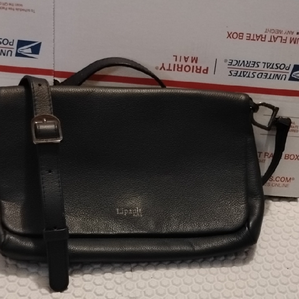 Lipault Black Crossbody Bag